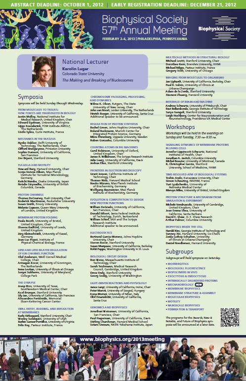 Biophysical Society 2013 Annual Meeting Poster