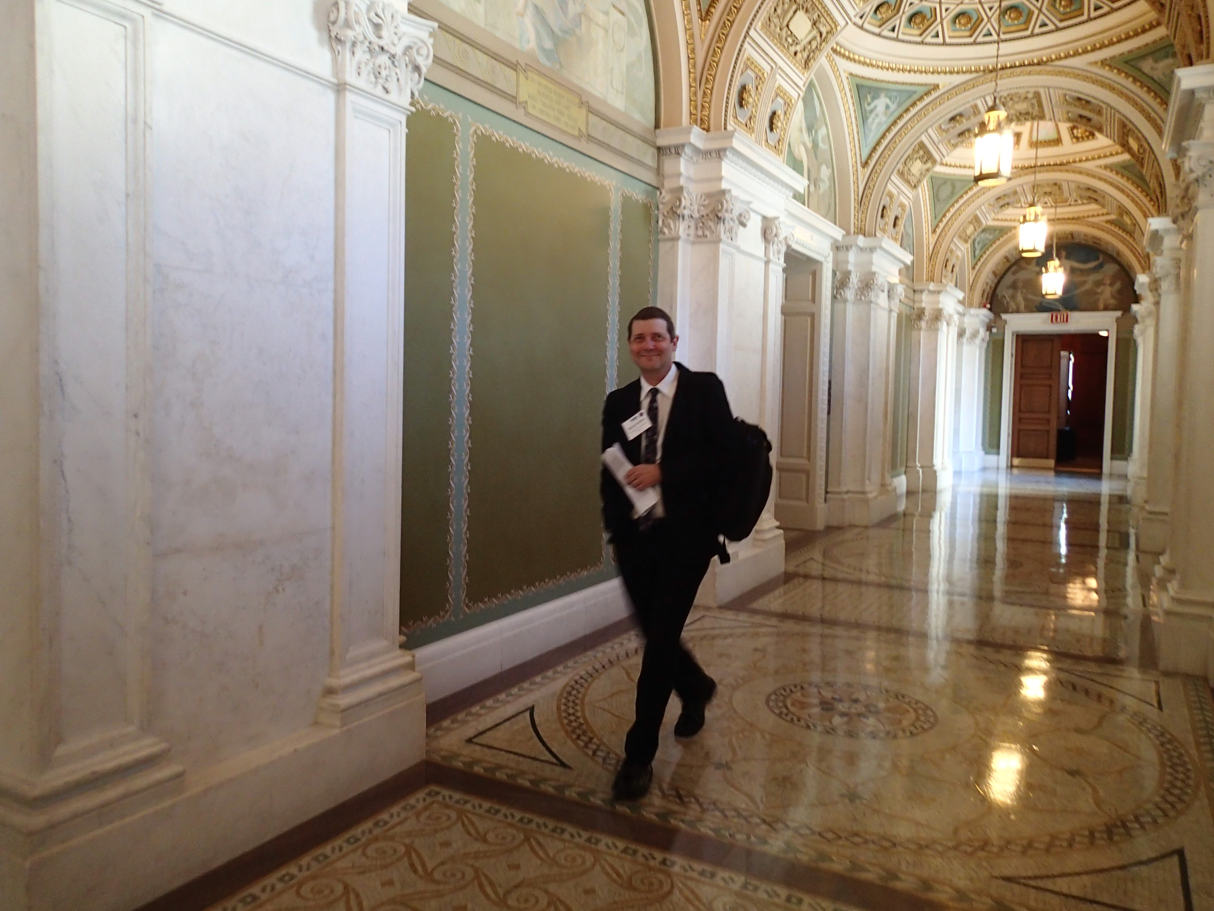 Randy Wadkins, BPS's 2016-17 Congressional Fellow, in the Halls of Congress.