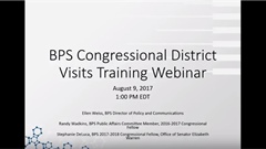 BPS Congressional District Visit Training,...