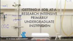 Getting a Job at a Research Intensive...