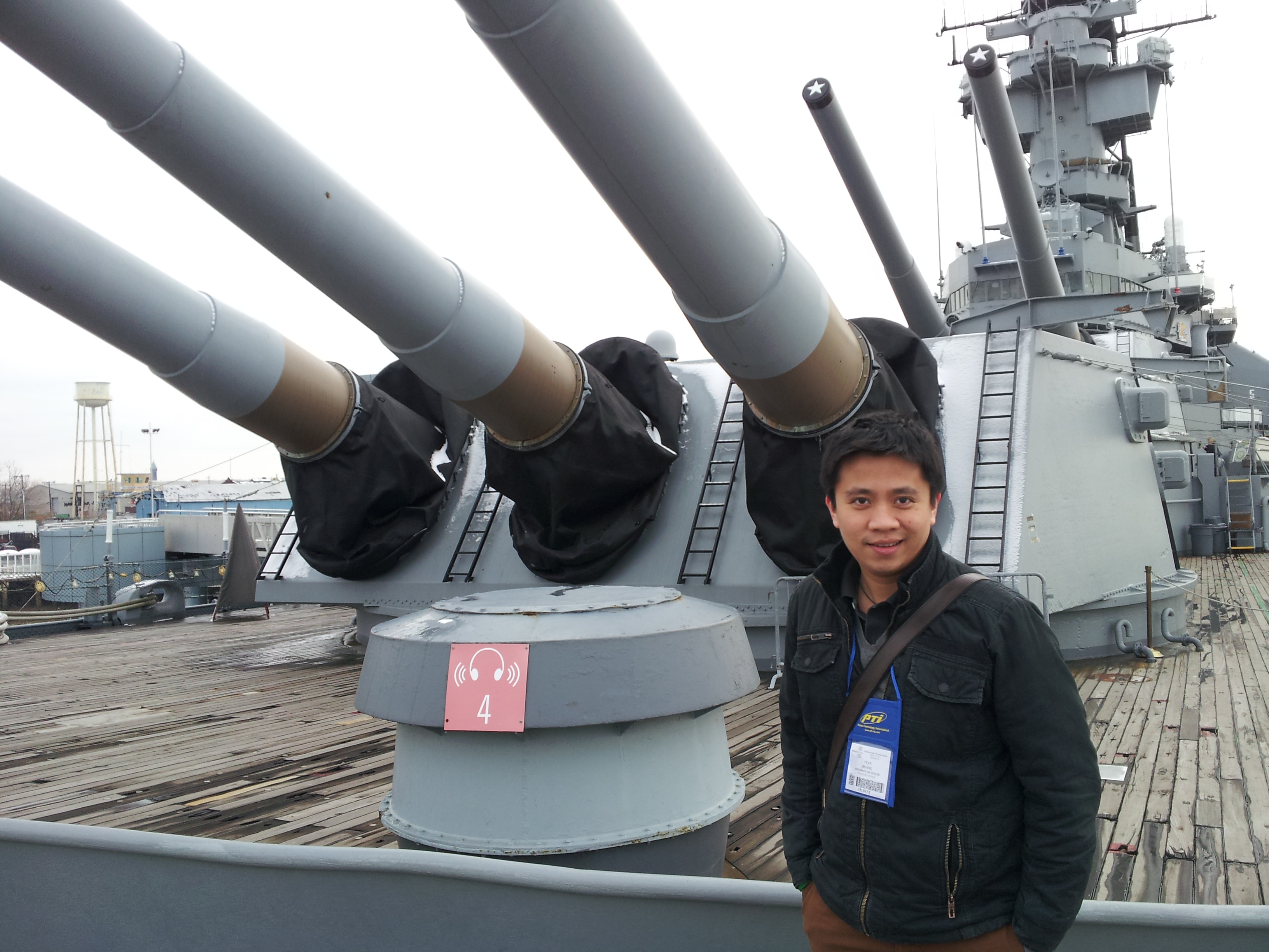Patrick at USS New Jersey