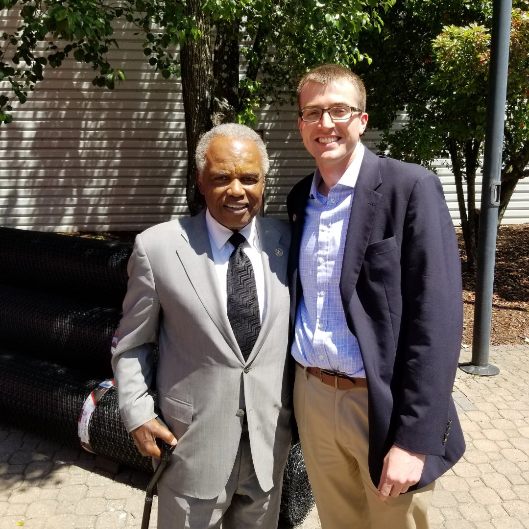 Rep. David Scott and Sean Winkler on a Tour