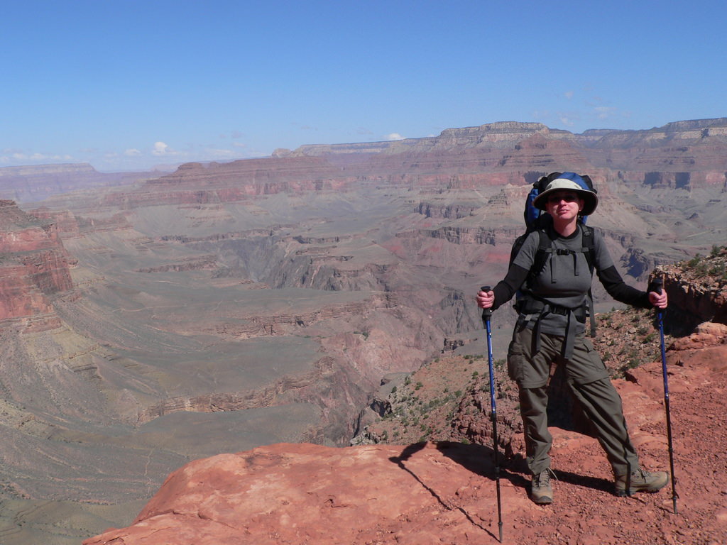 Anita Niedziela-Majka backpacking in the Grand Canyon.