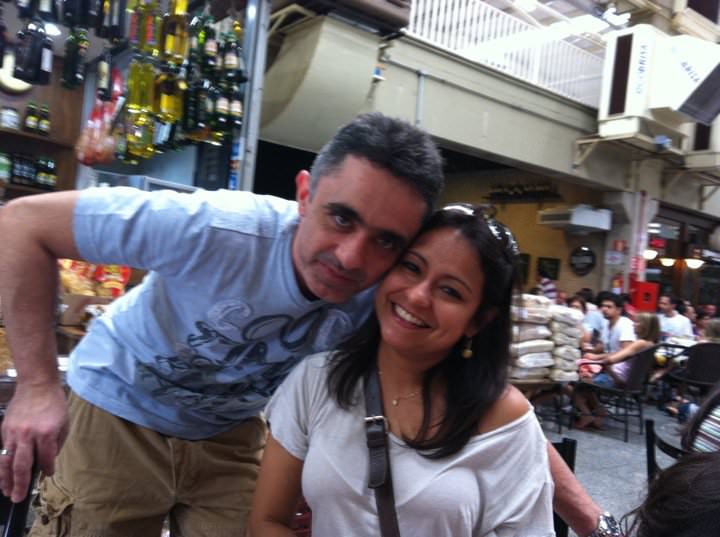 Costa-Filho with his wife, Cristina.
