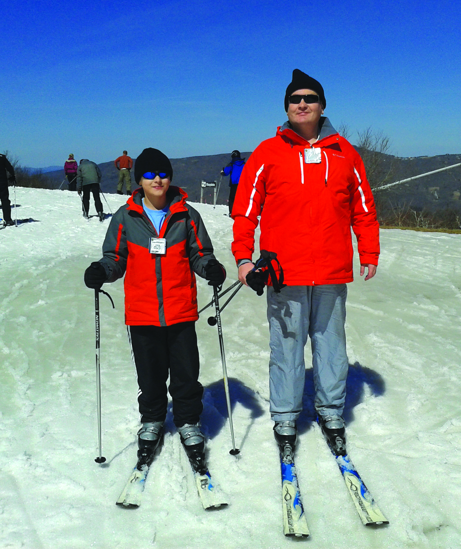 Balabin on a family ski trip to Sugar Mountain, North Carolina.