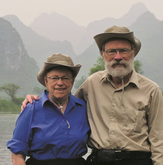 Richardson and her husband Dave traveling in China.