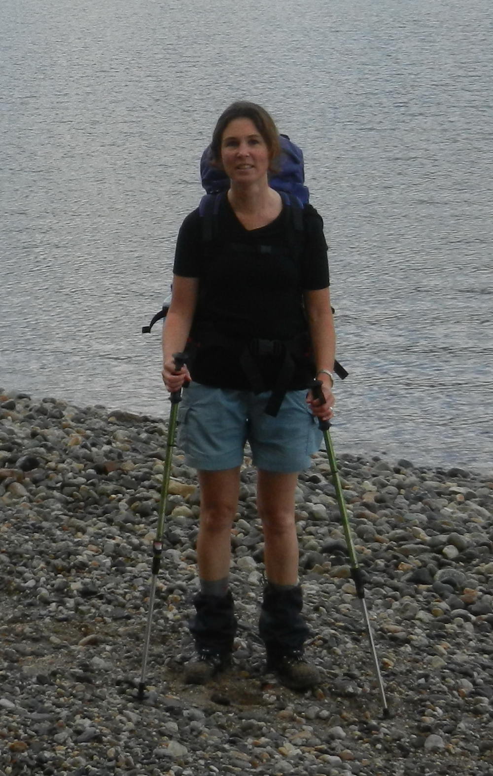 Dalziel hiking on Hollyford Track in Fiordland National Park.