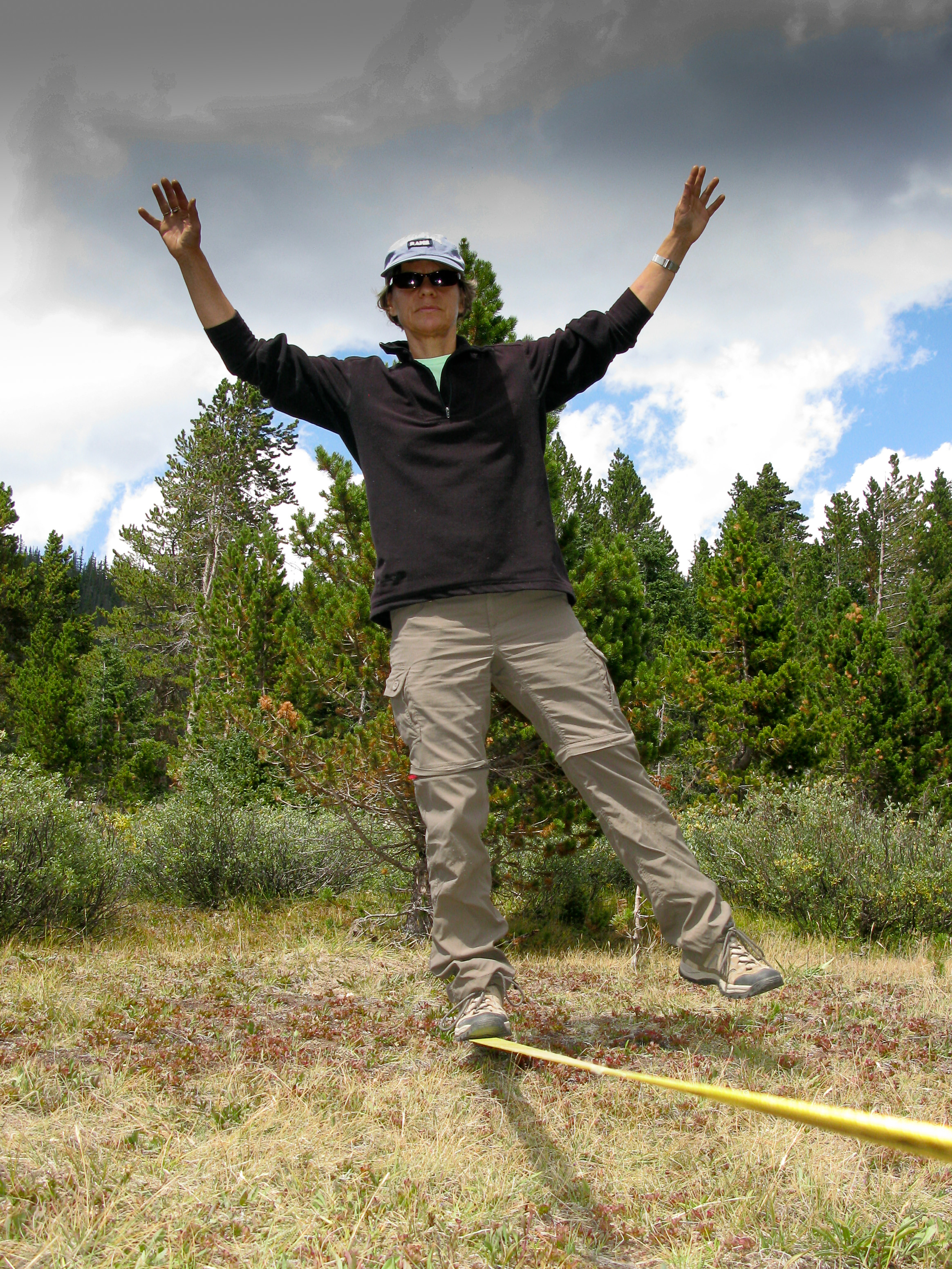 Combining a career in science with family life and outdoor activities is a balancing act, as is 'slack-lining,' a rather addictive form of exercise.