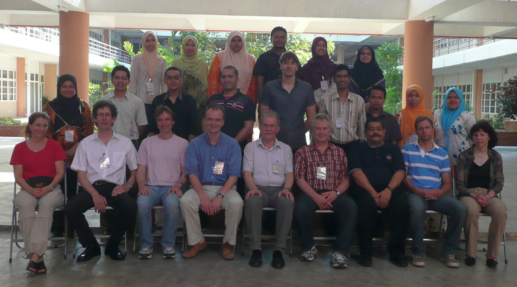 Polder with the 2009 Summer School Class in Malaysia where he teaches electrophysiology.