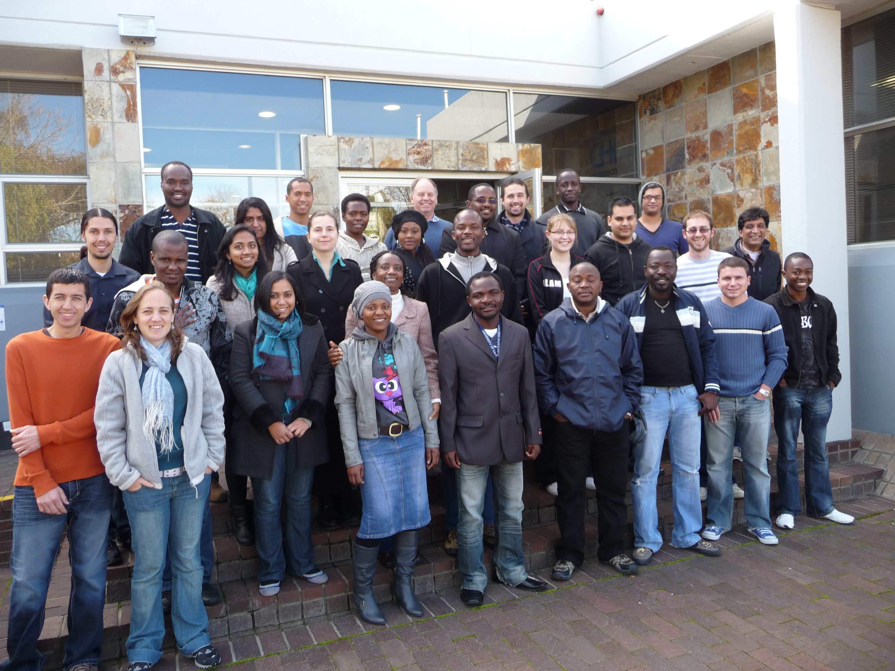 Sewell with students from Molecular Dynamics course