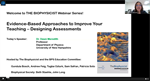 Evidence-Based Approaches to Improve Your Teaching: Designing Assessments - Biophysicist Webinar Series 2021 (#3)