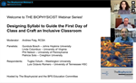 Designing Syllabi to Guide the First Day of Class and Craft an Inclusive Classroom - Biophysicist Webinar Series 2021 (#4)