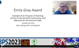 2023 Emily M. Gray Award Presentation - Jonathan A. King