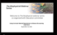 Webinar 7: Using Curricular Material Repositories to Enhance the Learning Experience - Biophysicist Webinar Series 2022 (#7)