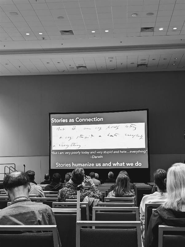 Photograph of Dr. Daniel Cohen's slide